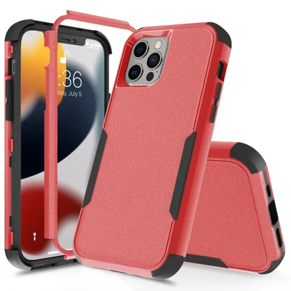 3 Layer Case for iPhone 15 14 13 12 11 Pro Max Mini XR XS Max 8 7 15Plus SE 2020 Luxury Armor Shockproof Soft Bumpers Hard Cover - Image 8