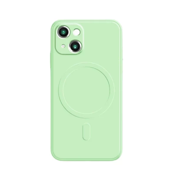 Silicone Origina Case For iPhone 14 13 12 11 15 Pro Max Plus Phone Magnetic Wireless Charging For Magsafe Cover - Image 11