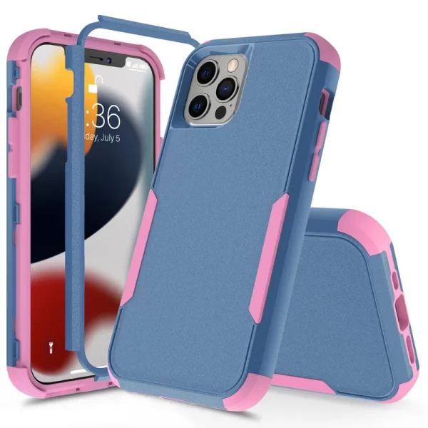 3 Layer Case for iPhone 15 14 13 12 11 Pro Max Mini XR XS Max 8 7 15Plus SE 2020 Luxury Armor Shockproof Soft Bumpers Hard Cover - Image 11