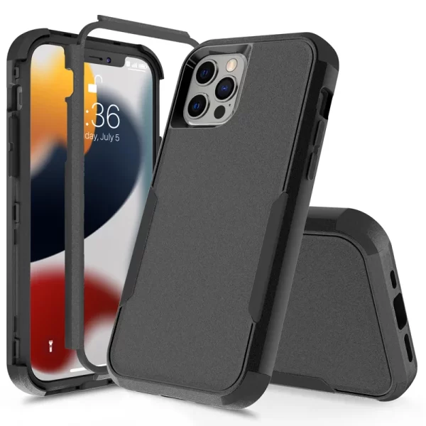 3 Layer Case for iPhone 15 14 13 12 11 Pro Max Mini XR XS Max 8 7 15Plus SE 2020 Luxury Armor Shockproof Soft Bumpers Hard Cover - Image 10