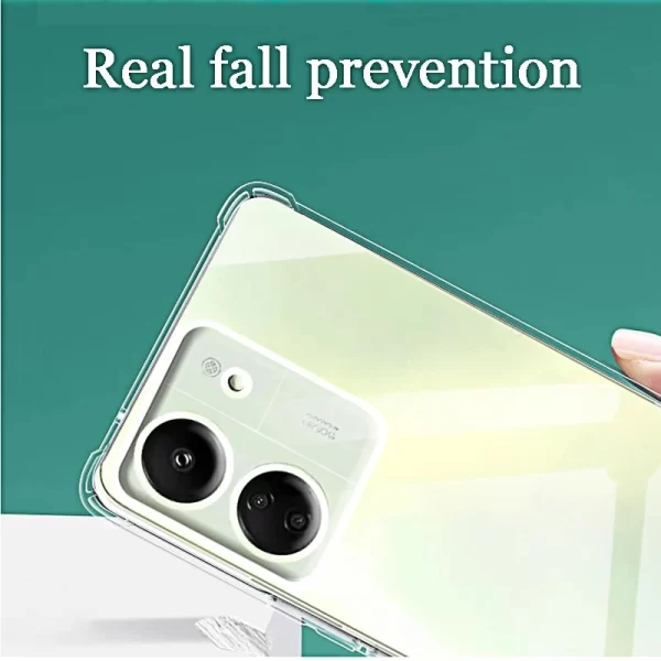 Transparent Phone Case for Redmi 13C 12c 10C 9C Clear Soft Silicone Back Cover for Xiaomi Redmi 12 4G 5G Shell 13 12 10 C A 9 C - Image 5