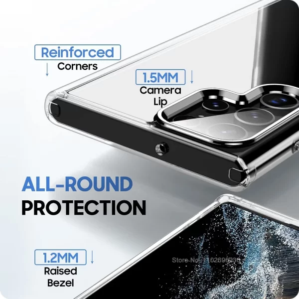 For Magsafe Magnetic Case For Samsung Galaxy S23 S22 Ultra Plus Wireless Charge Shockproof Clear Back Cover Phone Accessories - Image 4