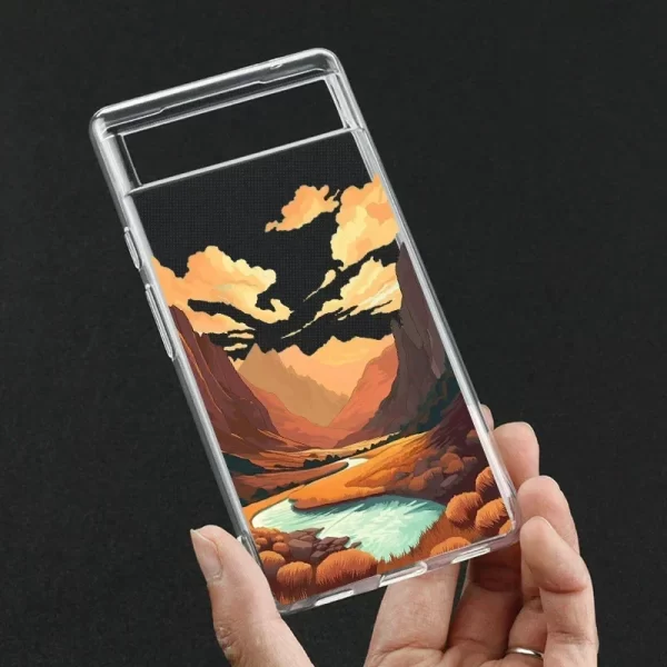 Luxury Sunset Phone Case for Google Pixel 8 9Pro XL 6 6A 5G 7 Pro 7A Scenery Landscape Transaprent Soft Cover Fundas Coque Cover - Image 6