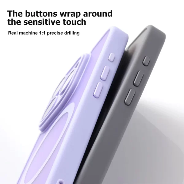 For Magsafe Matte Magnetic Case For iPhone 16 15 14 13 12 11 Pro Max Plus Wireless Charge Lens Protector Back Cover Accessories - Image 6