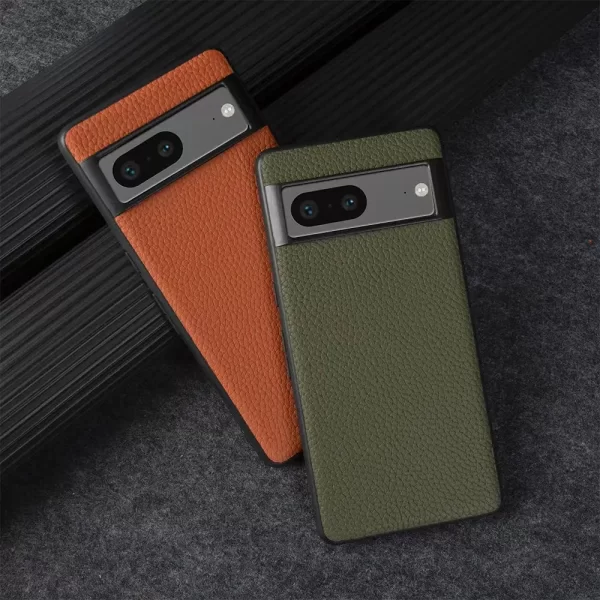 Luxury Pixel 7 Pro Case Business Cowhide Leather Phone Cases For Google pixel8pro Cover Full Protection Shockproof Back Carcasa