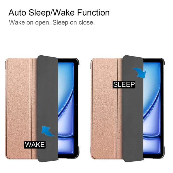 Auto Sleep / Wake Painted Smart Shell Cover For iPad Air 13 2024 Case Model A2898 A2903 A2904 Coque Tablet PU PC Cover Full Body - Image 2