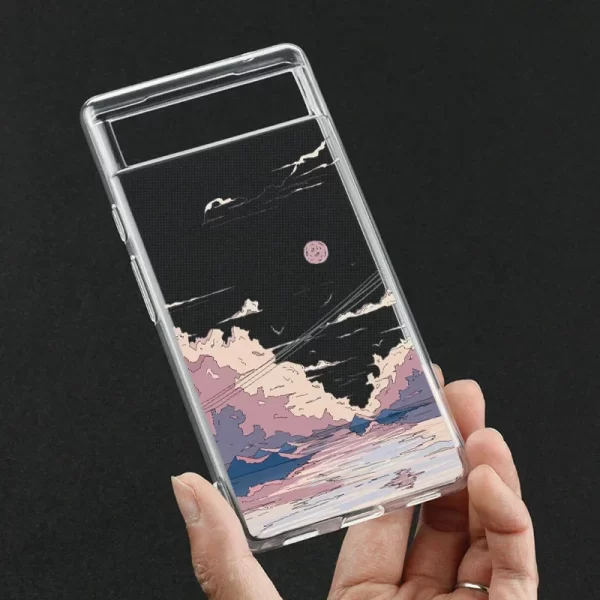 Japan Anime Landscape phone Case for Google Pixel 7a 7Pro 6a 6 6Pro 8 8 Pro 5G Clear Scenery Covers Fundas Skin - Image 6