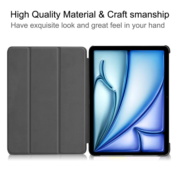 Auto Sleep / Wake Painted Smart Shell Cover For iPad Air 13 2024 Case Model A2898 A2903 A2904 Coque Tablet PU PC Cover Full Body - Image 5