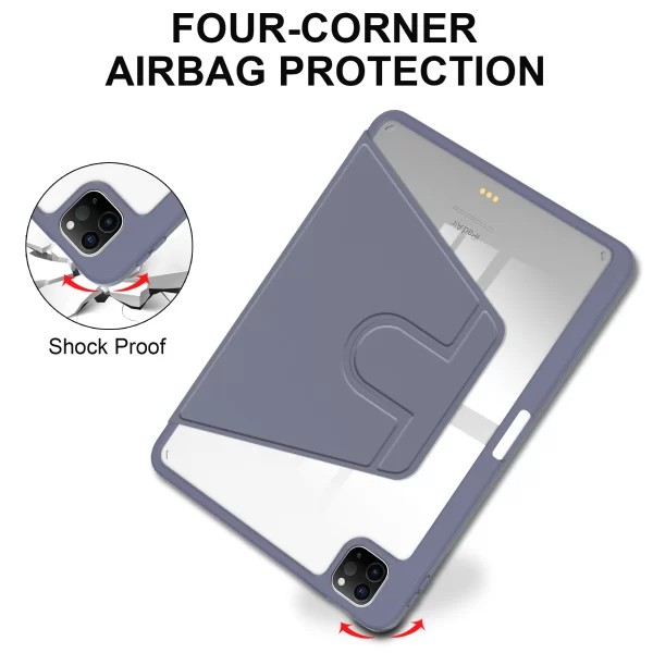 360° Rotation Case For iPad Air 13 2024 A2898 A2903 A2904 Pro 12.9 2022 2021 2020 2018 Smart Cover With Auto Sleep Shockproof - Image 5